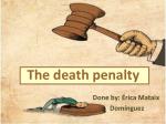 The death penalty - slide 1
