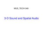 3-D Sound and Spatial Audio - slide 1