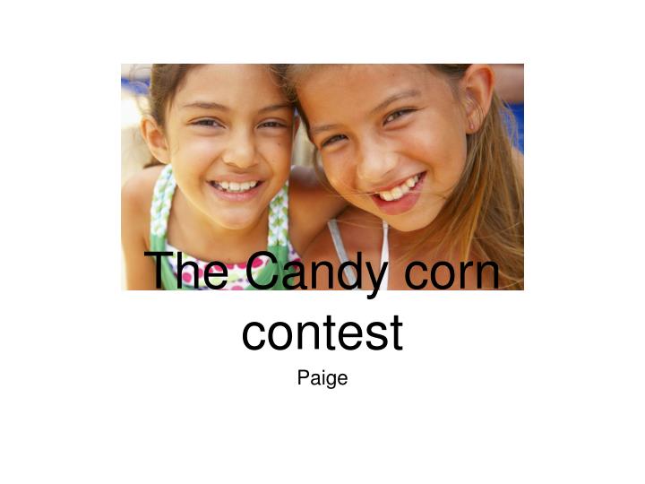 the candy corn contest