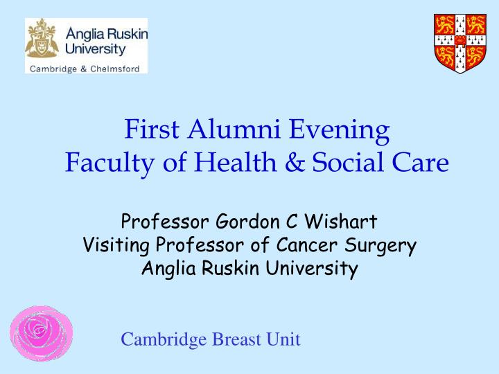 first alumni evening faculty of health social care