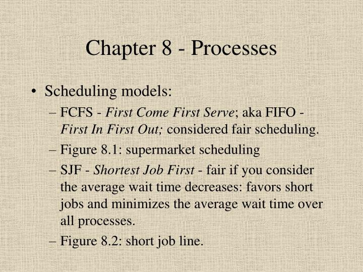 chapter 8 processes