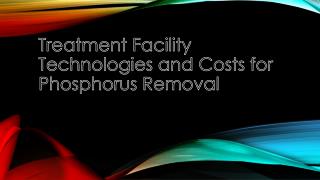 Treatment Facility Technologies and Costs for Phosphorus Removal