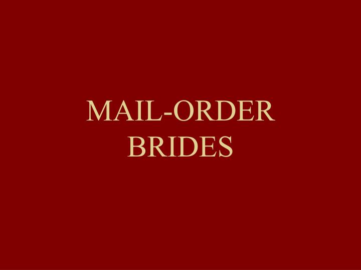 mail order brides