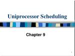 Uniprocessor Scheduling: Strategies and Policies for Process Management - slide 1
