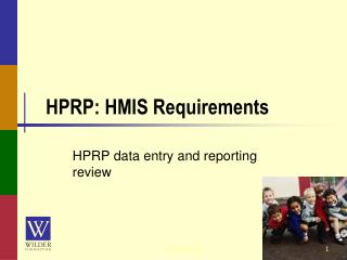 HPRP: HMIS Requirements