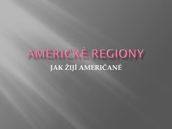 americk regiony