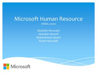 Microsoft Human Resource