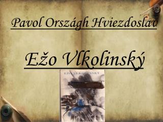 pavol orsz gh hviezdoslav