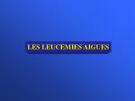 LES LEUCEMIES AIGUES - slide 1