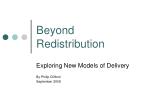 Exploring New Models of Delivery in Housing: Beyond Redistribution - slide 1