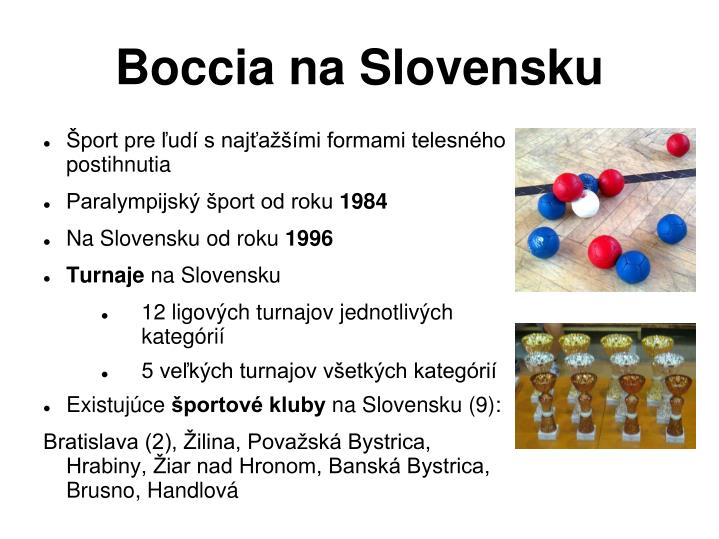 boccia na slovensku