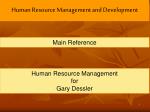 Human Resource Management and Development - slide 1