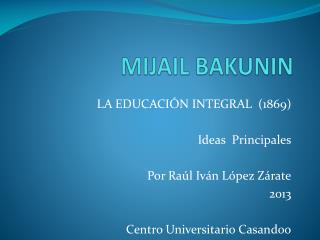 mijail bakunin