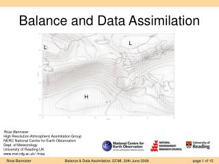 Balance and Data Assimilation