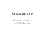 Aplikace teorie her - slide 1
