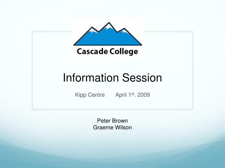 information session