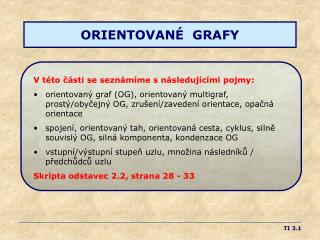 orientovan grafy