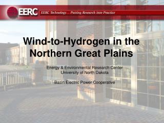 Wind-to-Hydrogen in the Northern Great Plains