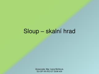 sloup skaln hrad