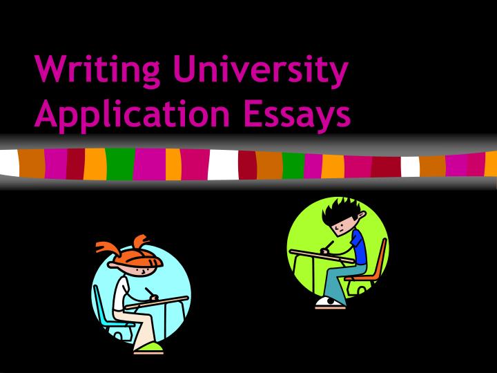 writing university application essays