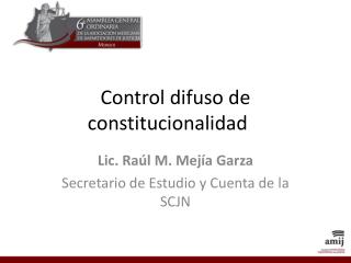 control difuso de constitucionalidad