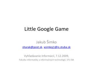 little google game