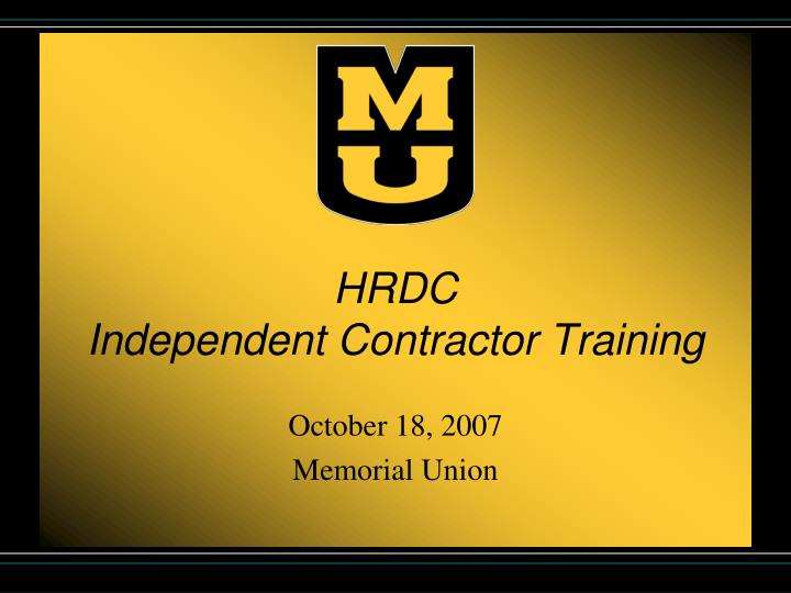 hrdc independent contractor training