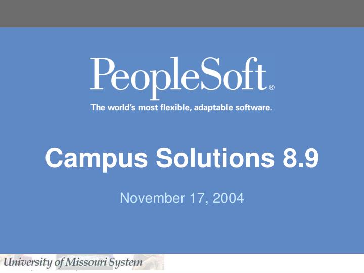 campus solutions 8 9