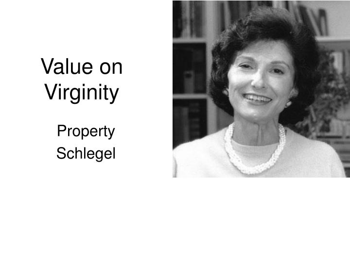 value on virginity
