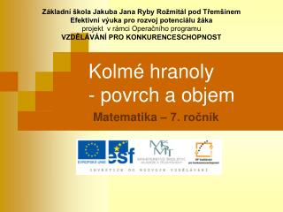 kolm hranoly povrch a objem
