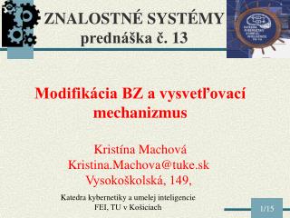 znalostn syst my predn ka 13