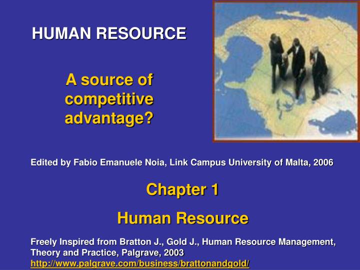human resource a source of competitive advantage