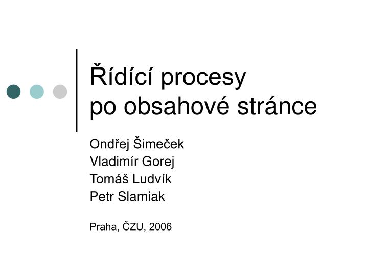 d c procesy po obsahov str nce