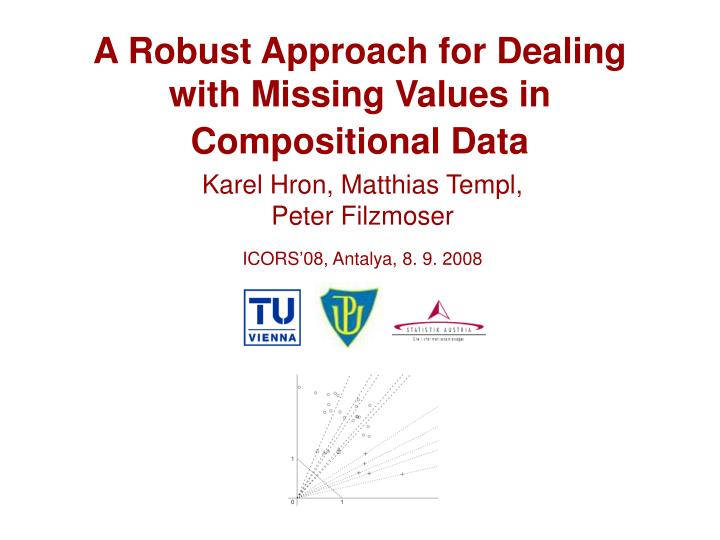 a robust approach for dealing with missing values in compositional data