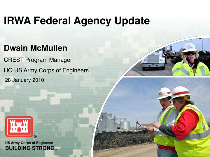 irwa federal agency update