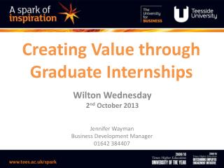 Creating Value through Graduate Internships