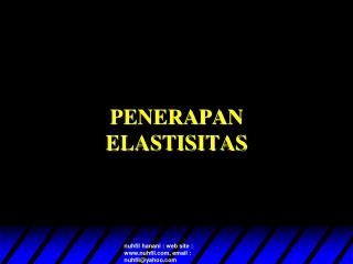 penerapan elastisitas