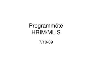 programm te hrim mlis