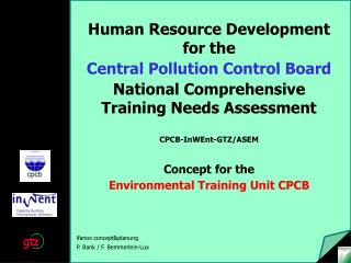 Human Resource Development for the Central Pollution Control Board