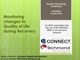Monitoring changes to Quality of Life during Recovery