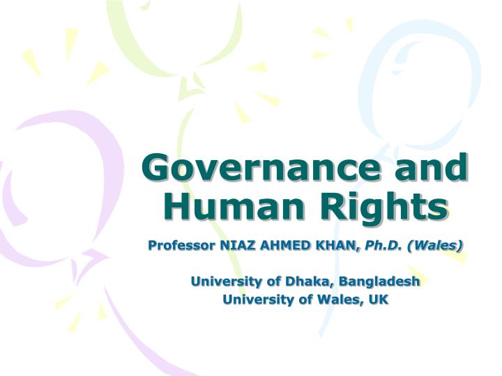 governance and human rights