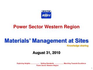 Power Sector Western Region