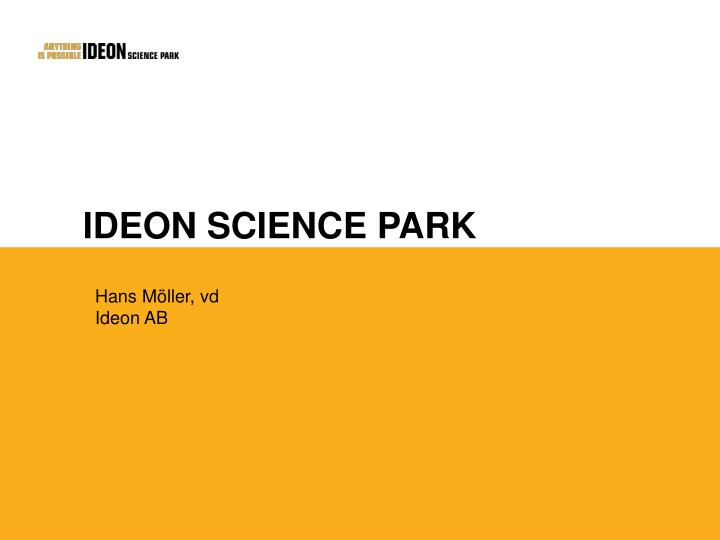 ideon science park