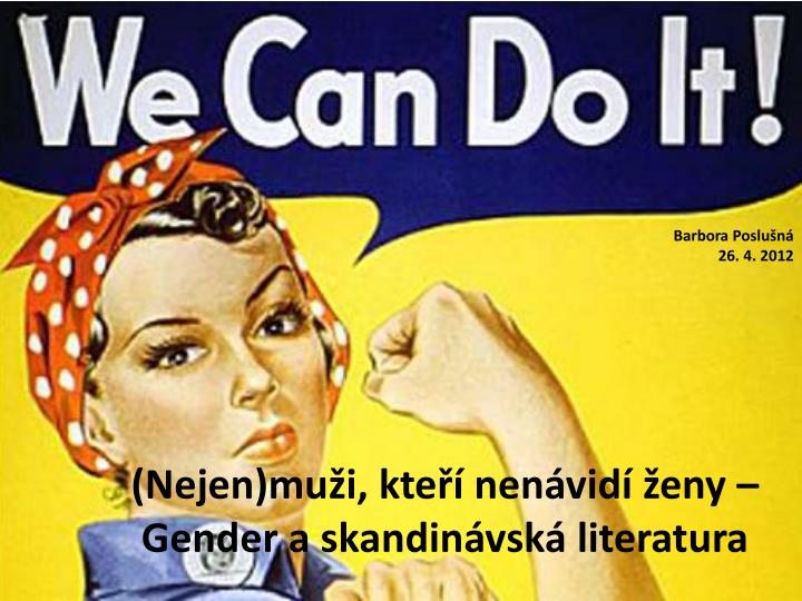 nejen mu i kte nen vid eny gender a skandin vsk literatura