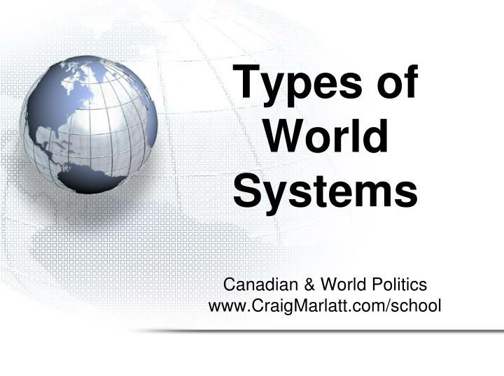 types of world systems