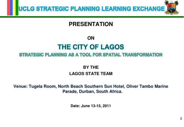 uclg strategic planning learning exchange