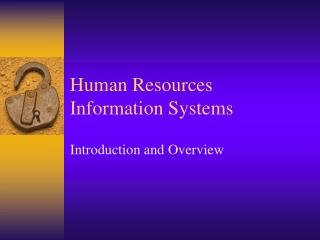 Human Resources Information Systems