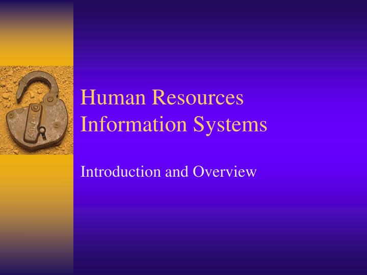 human resources information systems