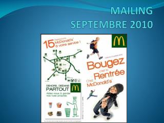 mailing septembre 2010
