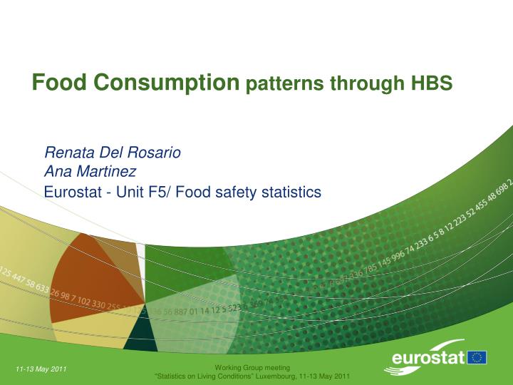 food consumption patterns through hbs